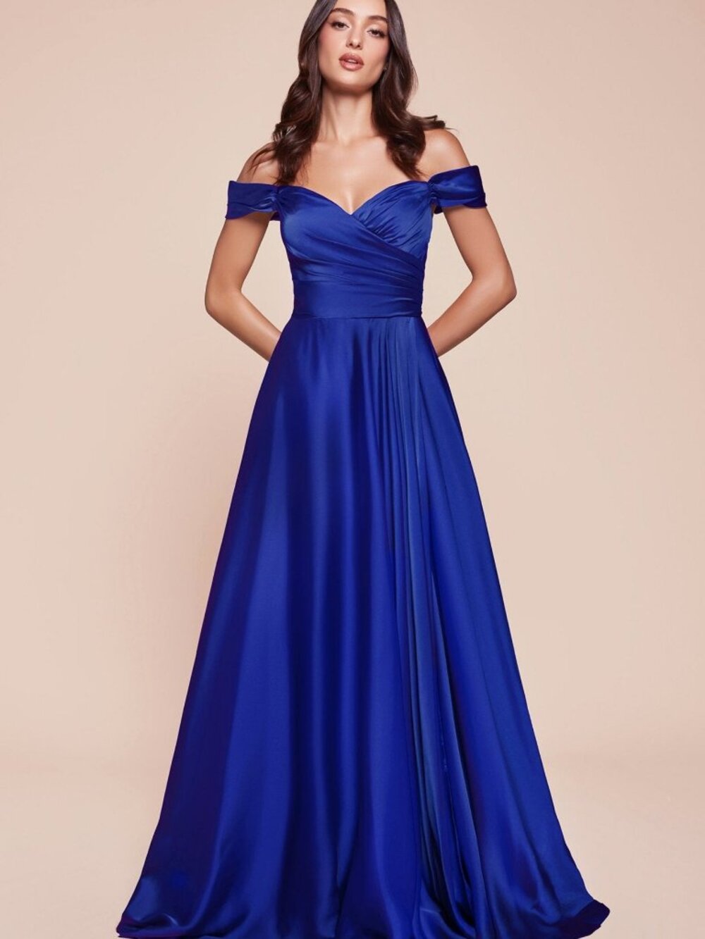 NEW ROYAL Evening Gown Floor Length Formal Elegant Stunning 7493